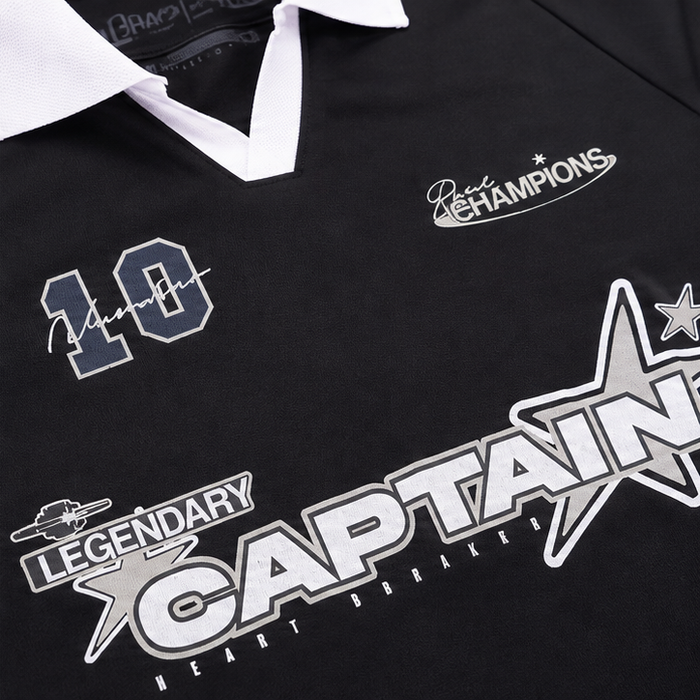 Boys Graphic Polo T Shirt Captain Print