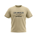 Men Graphic Print Crew Neck T Shirt Los Angeles New Vision Tee