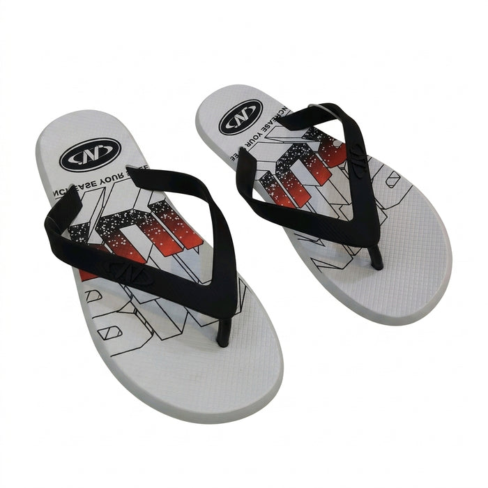 Men Graphic Print Flip Flops