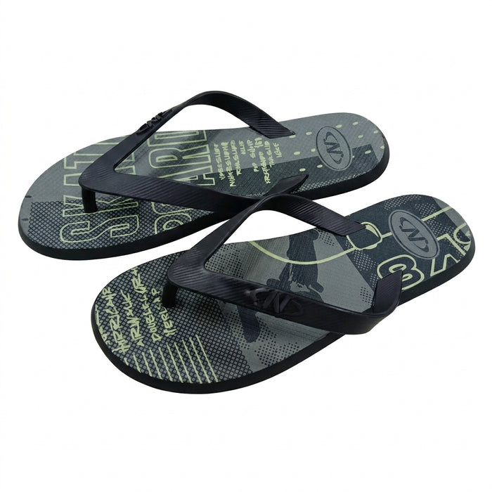 Men Graphic Print Flip Flops