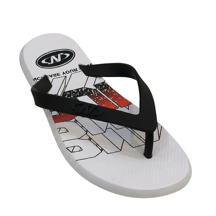 Men Graphic Print Flip Flops