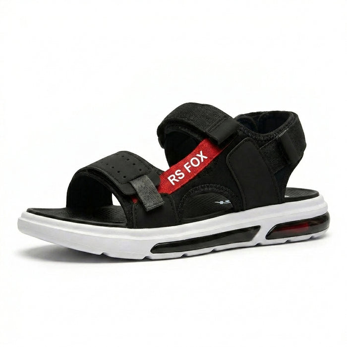 Men Hook And Loop Sport Sandals With Contrast Sole