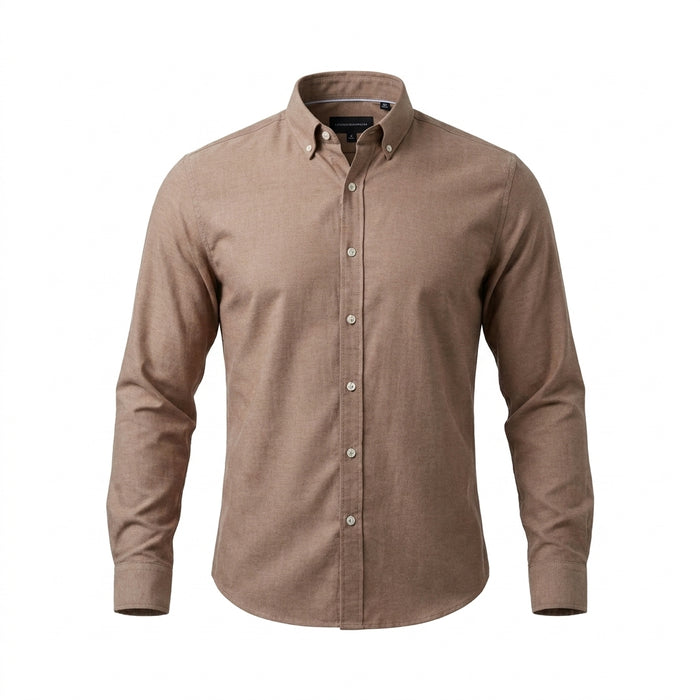 Men Long Sleeve Button Down Shirt