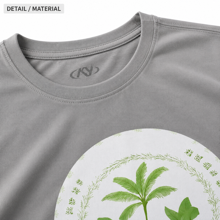 Men Palm Graphic Crew Neck T Shirt