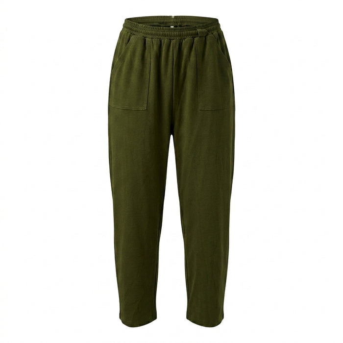 Men Polo T Shirt And Wide Leg Pants Set