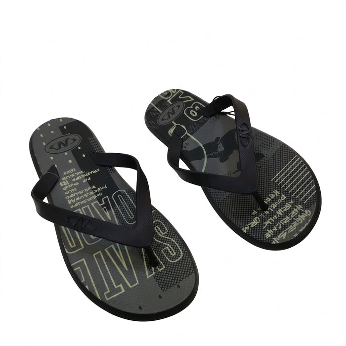 Men Printed Casual Flip Flops