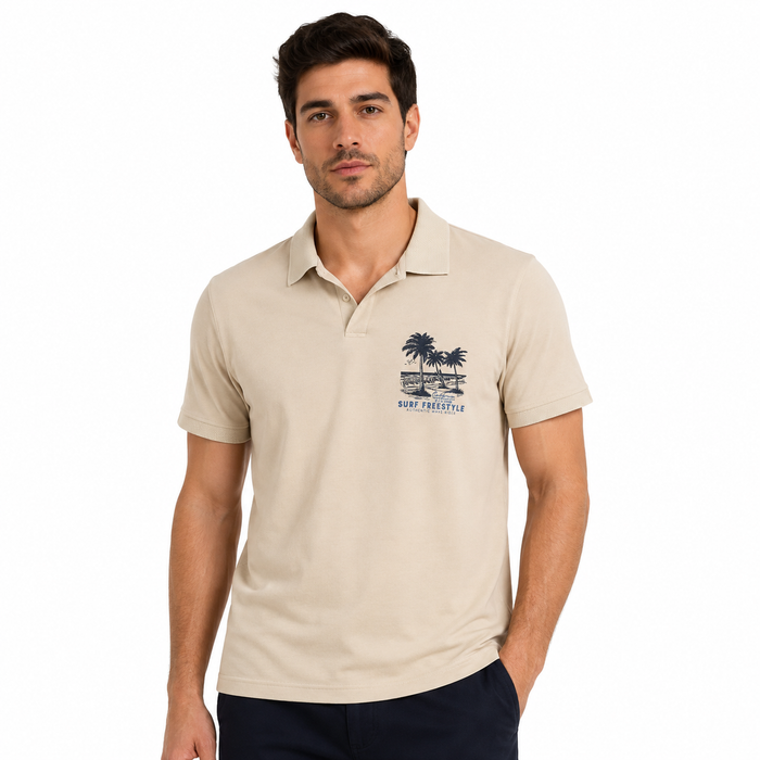 Men Printed Polo Shirt