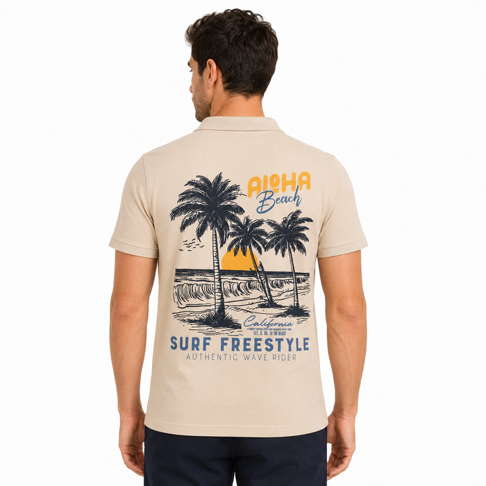 Men Printed Polo Shirt