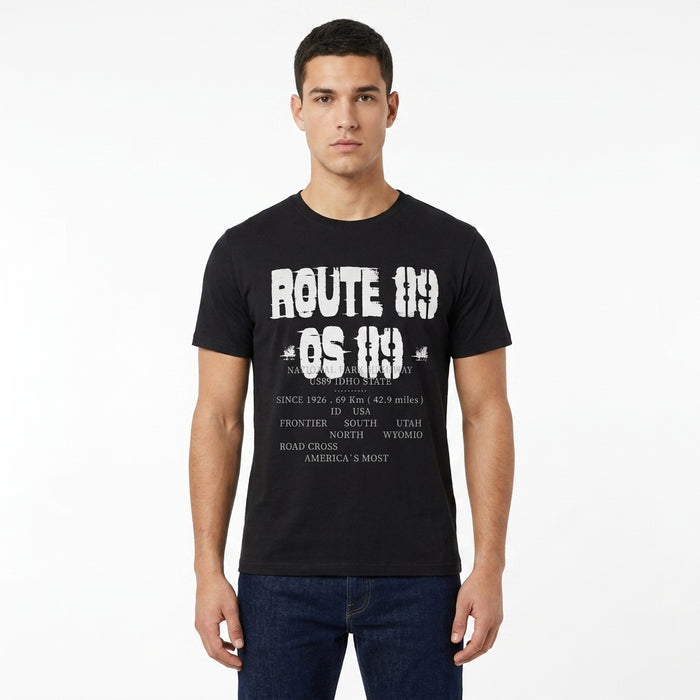 Men Route 89 Graphic T Shirt