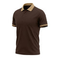 Men Short Sleeve Polo Shirt With Contrast Collar