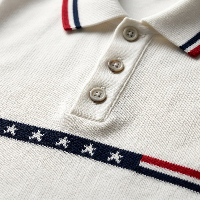 Men Short Sleeve Polo Shirt With Contrast Tipping