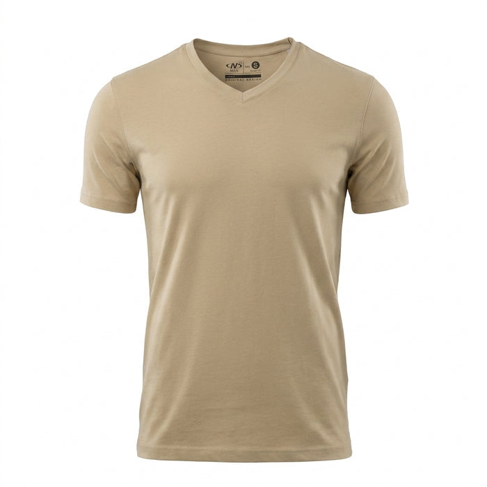 Men Short Sleeve V Neck T Shirt