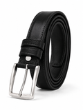 Men Stitched Belt With Rectangular Buckle