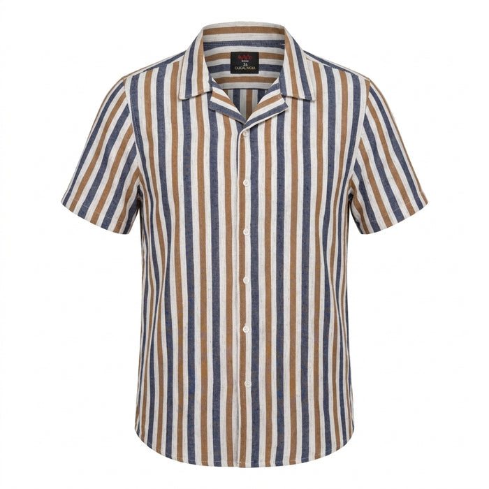Men Stripe Drawstring Shorts