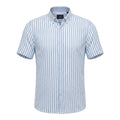 Men Striped Short Sleeve Shirt