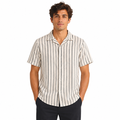 Men Striped Short Sleeve Shirt