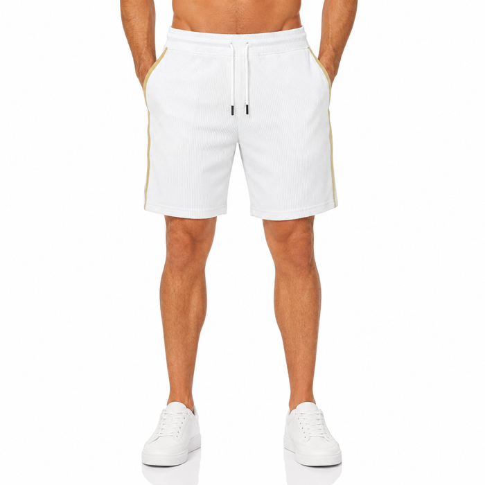 Men Textured Sweat Shorts