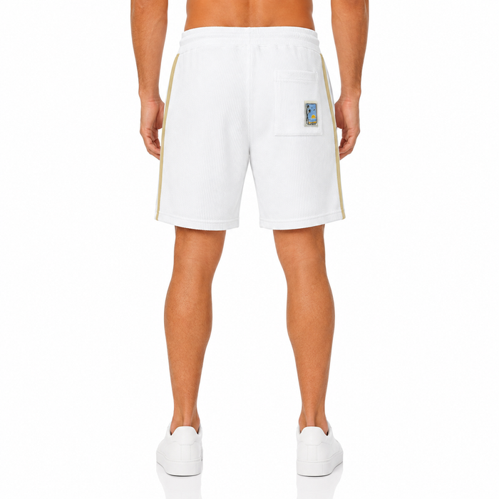 Men Textured Sweat Shorts