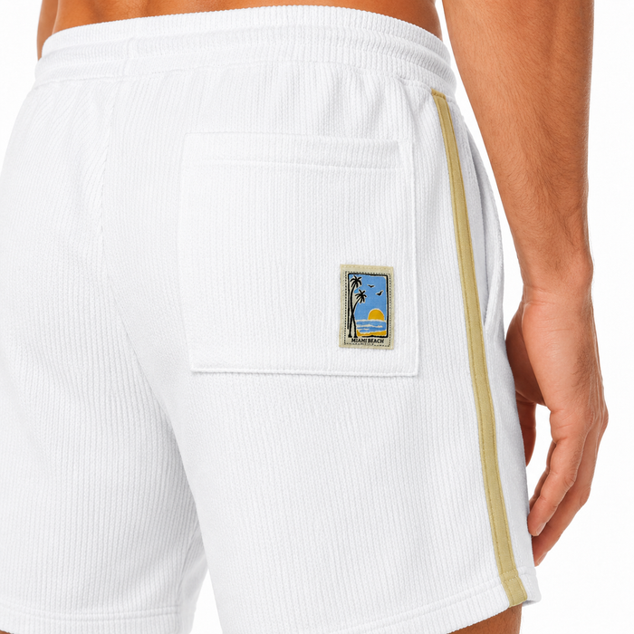 Men Textured Sweat Shorts