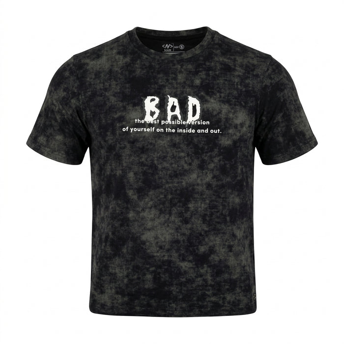 Men Tie Dye Graphic T Shirt Bad Edition
