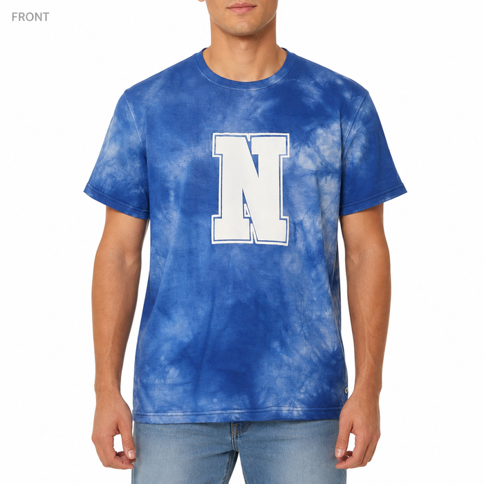 Men Tie Dye Letter Graphic T Shirt