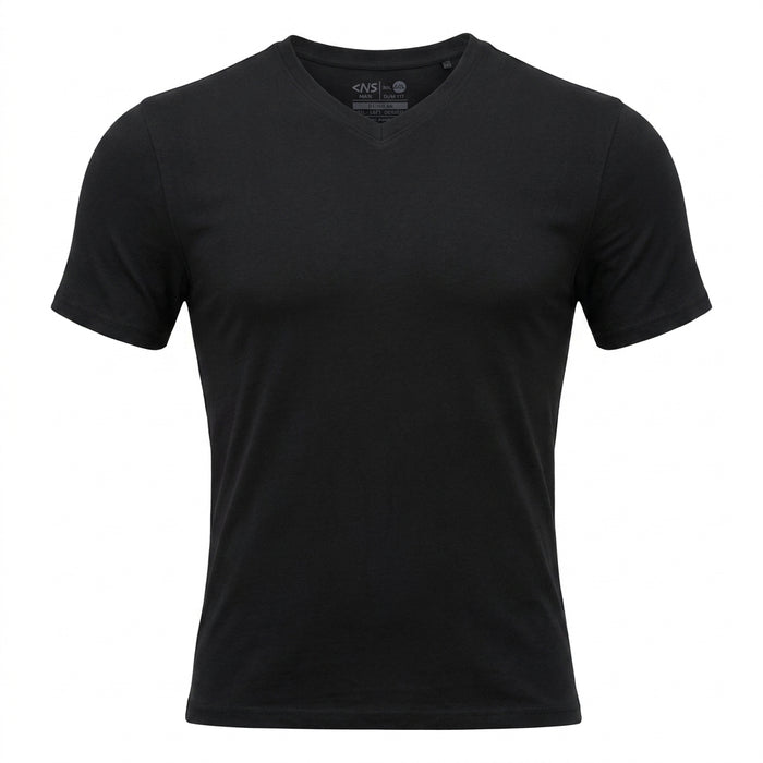 Men V Neck Short Sleeve T Shirt