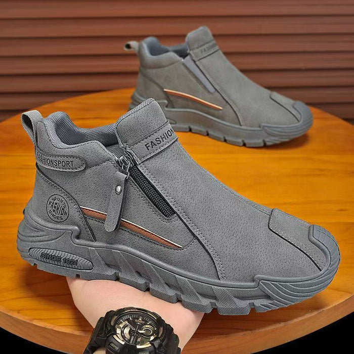 Mens Zipper Martin Boots