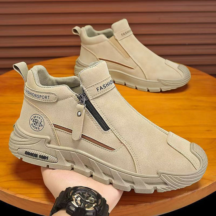 Mens Zipper Martin Boots