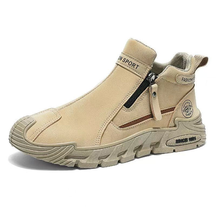 Mens Zipper Martin Boots