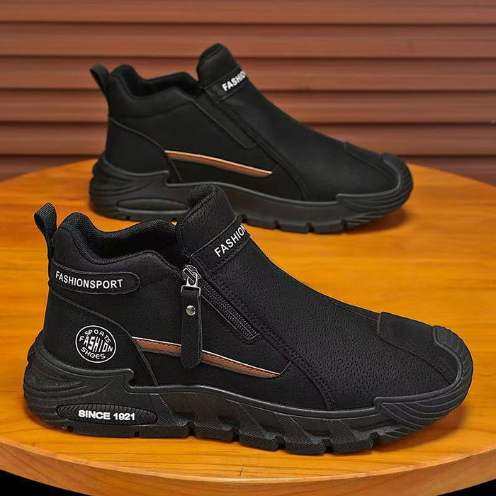 Mens Zipper Martin Boots