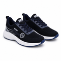 Mesh running shoes with cushioned sole