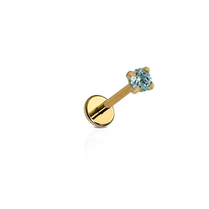 Gold / March Aquamarine / Single