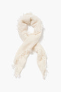 Micro Cashmere Scarf Eggshell