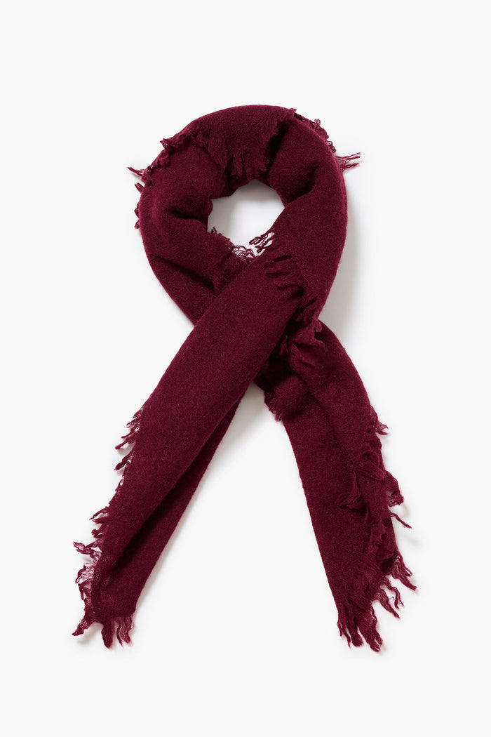 Micro Cashmere Scarf Tawny Port