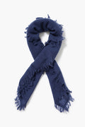 Micro Cashmere Scarf Vintage Blue