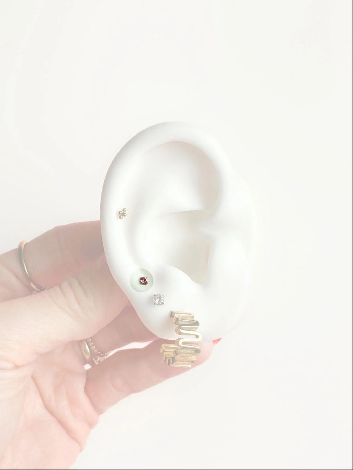 Micro Pink Gem Flat Back Stud