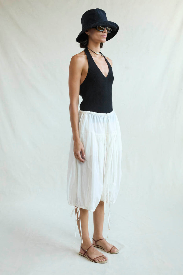 Million Pleats Fisherman Shorts Natural