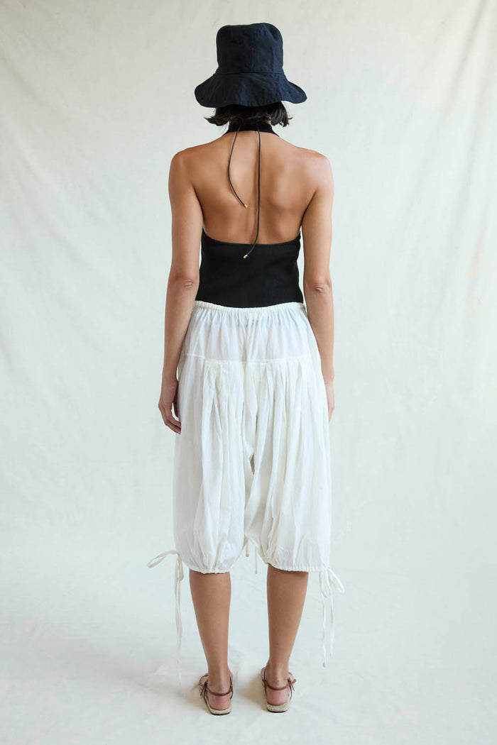 Million Pleats Fisherman Shorts Natural