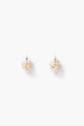 Mini Cluster Hoop Earrings Pearl