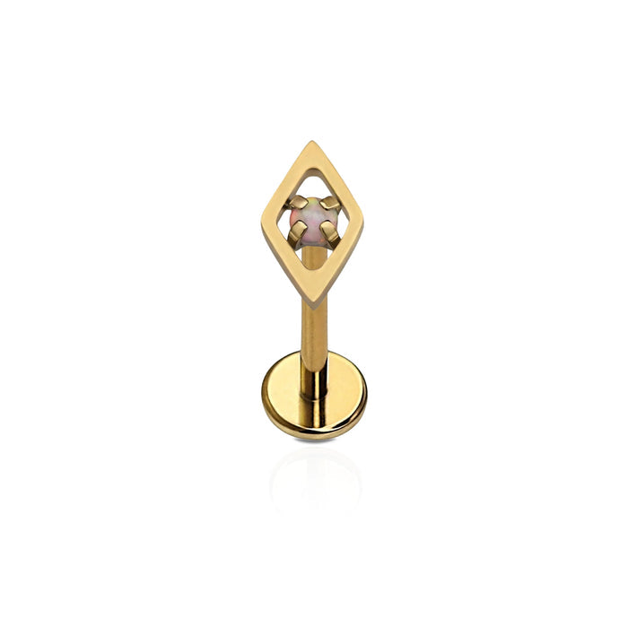 Mini Opal Hallmark Flat Back Stud