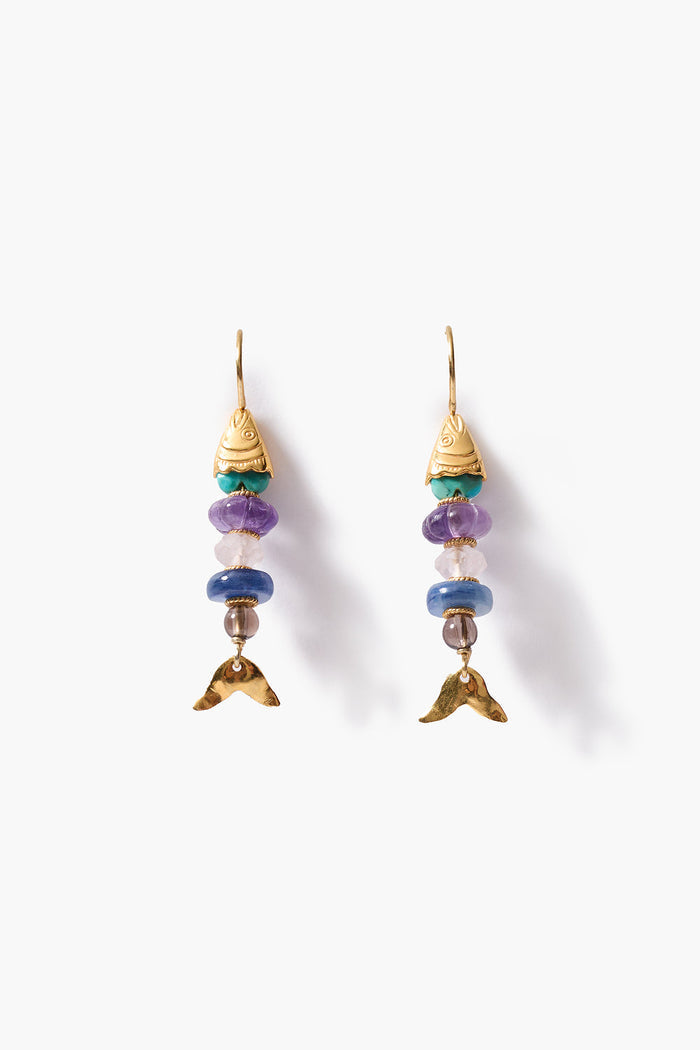 Mini Orris Earrings Multi