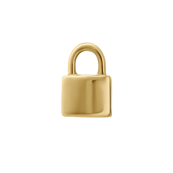 Mini Padlock Hoop Charm