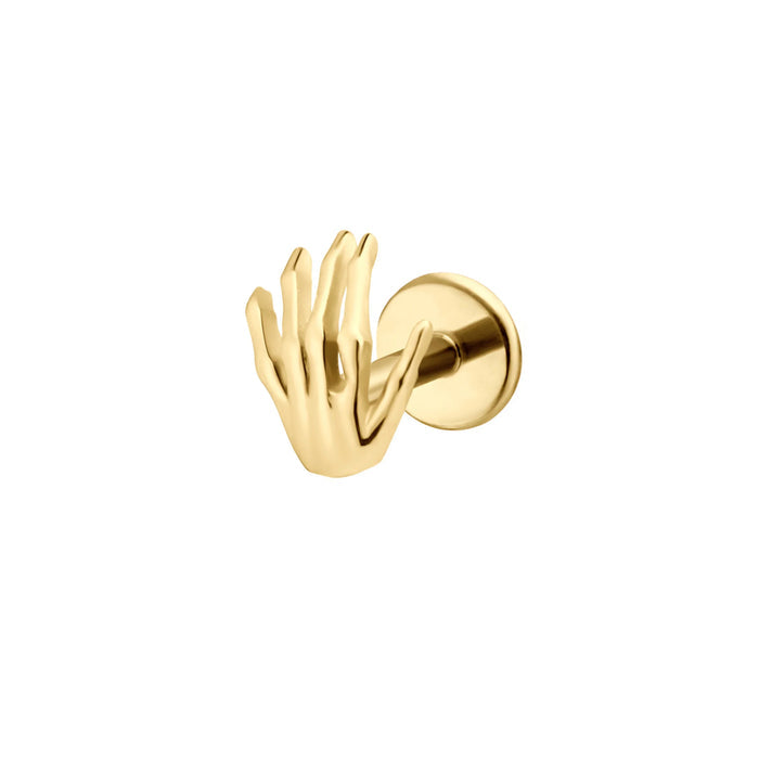 Mini Skeleton Hand Flat Back Stud