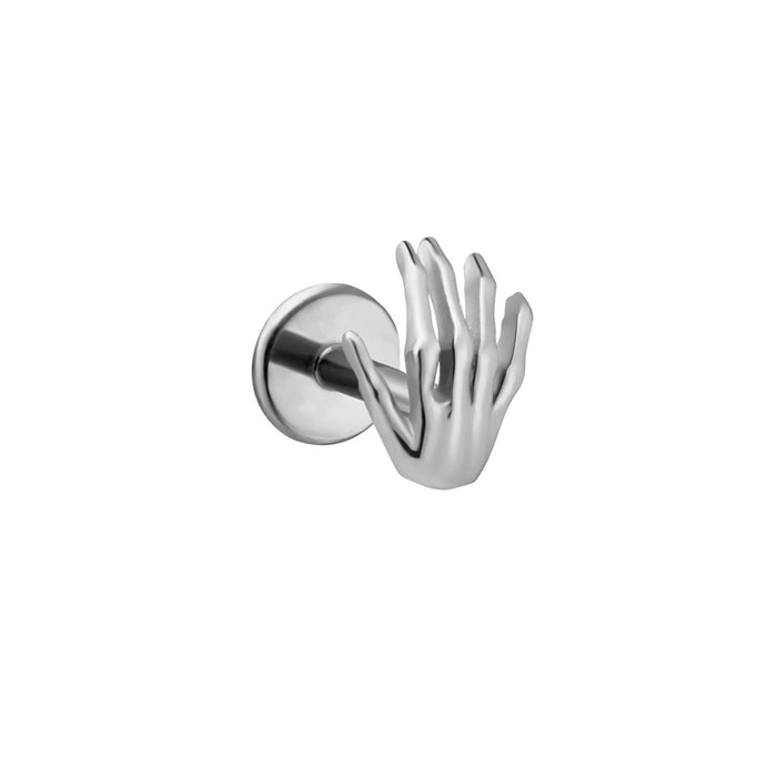 Mini Skeleton Hand Flat Back Stud