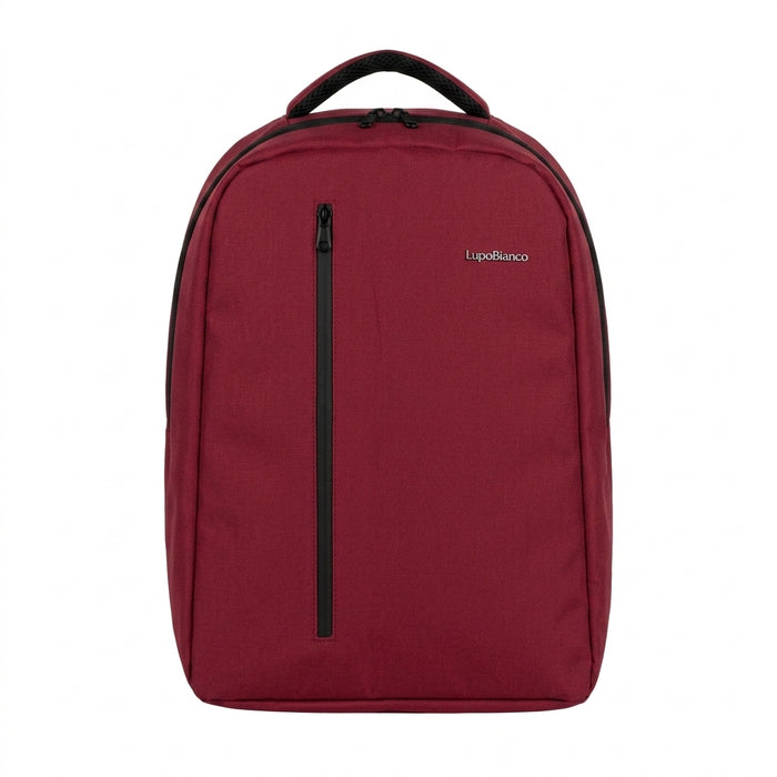 Minimalist Backpack With Vertical Front Zip Pocket
