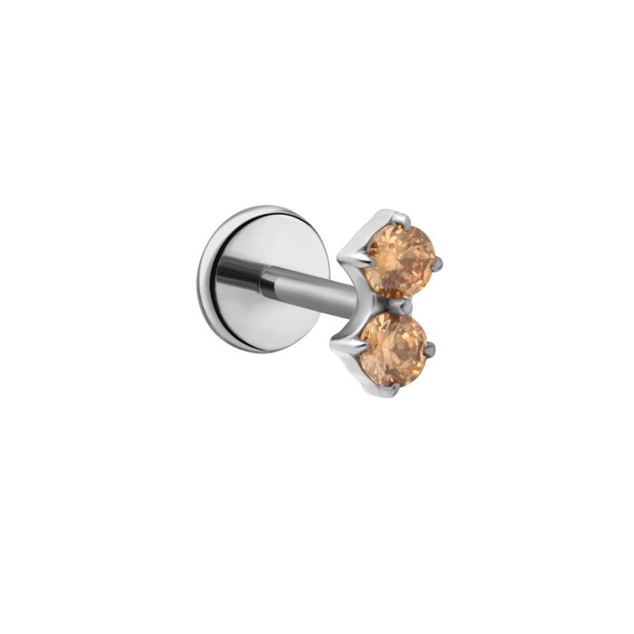 Mirage Flat Back Stud - Desert Sand