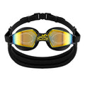 Mirrored Competition Swim Goggles In Protective Case Free Size