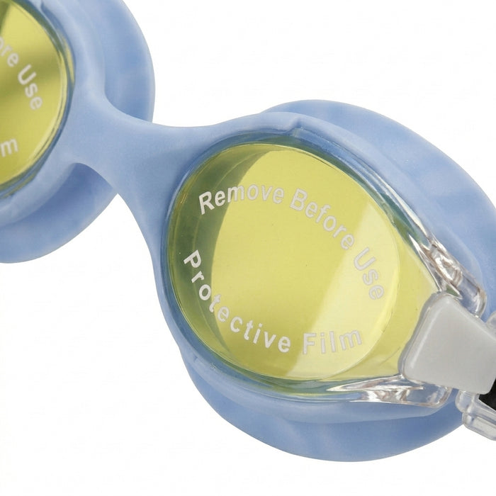 Mirrored Competition Swim Goggles With Protective Case Free Size
