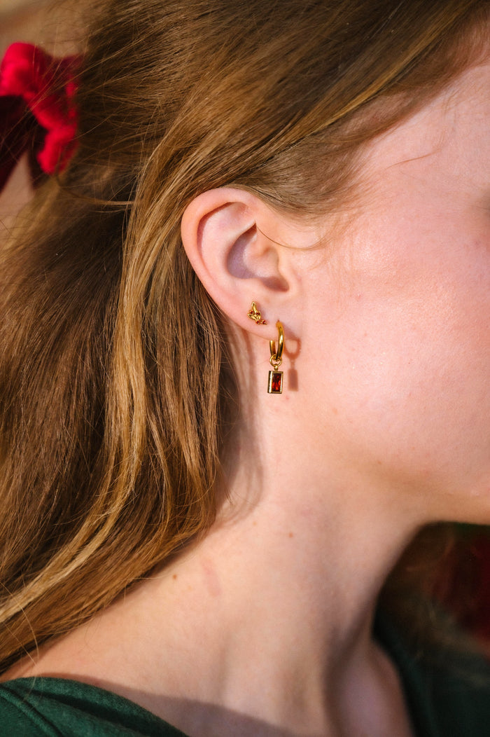 Mistletoe Flat Back Stud