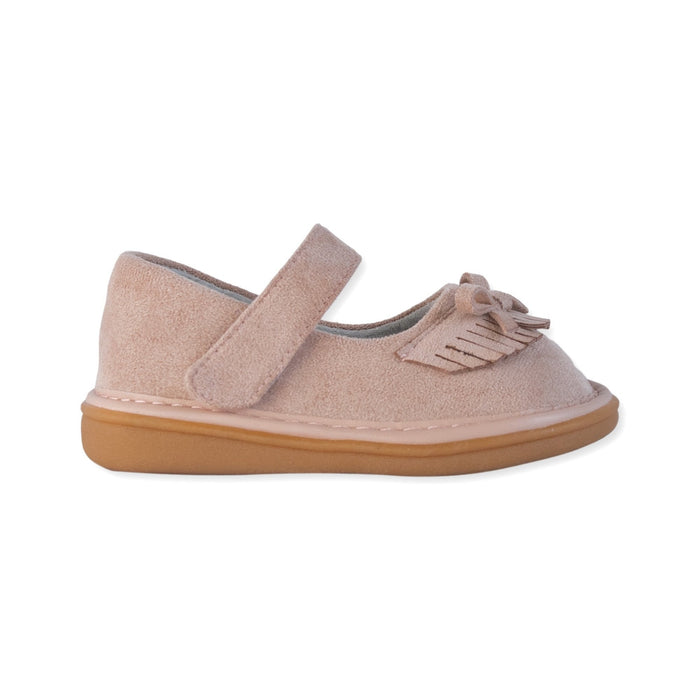 Moccasin Rose Beige Shoe - Wee Squeak